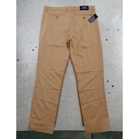 Polo Ralph Lauren Straight Fit RRL Desert Khaki Pants Mens 34x30 New Fast Ship - Picture 7 of 12